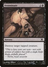 Assassinate - 10th Edition - Magic: The Gathering card