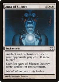 Aura of Silence - 10th Edition - Magic: The Gathering card