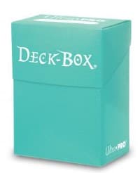 Solid Color Deck Box - Aqua - Ultra Pro Deck Boxes - Deck Boxes card