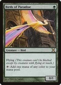 Birds of Paradise - 10th Edition - Magic: The Gathering card