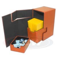 Deck Locker LX - Orange - BCW Deck Boxes - Deck Boxes card