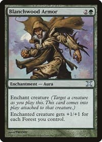 Blanchwood Armor - 10th Edition - Magic: The Gathering card