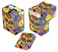 Dia De Los Muertos Yellow Skull Deck Box - Ultra Pro Deck Boxes - Deck Boxes card