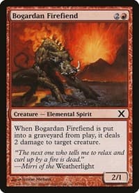 Bogardan Firefiend - 10th Edition - Magic: The Gathering card