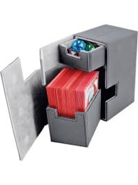 Flip 'n' Tray Deck Case XenoSkin - Grey (Holds 80+) - Ultimate Guard Deck Boxes - Deck Boxes card