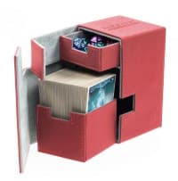 Flip 'n' Tray Deck Case XenoSkin - Red (Holds 100+) - Ultimate Guard Deck Boxes - Deck Boxes card