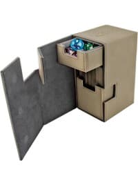 Flip 'n' Tray Deck Case XenoSkin - Sand (Holds 80+) - Ultimate Guard Deck Boxes - Deck Boxes card