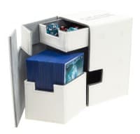 Flip 'n' Tray Deck Case XenoSkin - White (Holds 100+) - Ultimate Guard Deck Boxes - Deck Boxes card