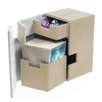 Flip 'n' Tray Deck Case XenoSkin- Sand (Holds 100+) - Ultimate Guard Deck Boxes - Deck Boxes card