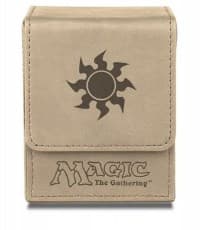 Flip Box - White Mana with Matte Finish - Ultra Pro Deck Boxes - Deck Boxes card
