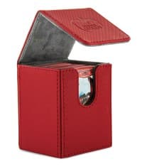 Flip Deck Case - XenoSkin Red (Holds 100+) - Ultimate Guard Deck Boxes - Deck Boxes card