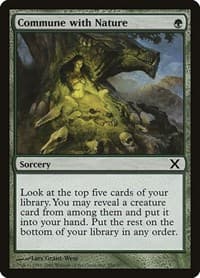 Commune with Nature - 10th Edition - Magic: The Gathering card