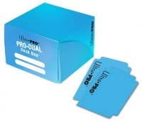 PRO Dual Light Blue Deck Box (Standard) - Ultra Pro Deck Boxes - Deck Boxes card
