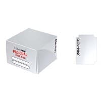 PRO Dual White Deck Box (Standard) - Ultra Pro Deck Boxes - Deck Boxes card