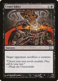 Cruel Edict - 10th Edition - Magic: The Gathering card