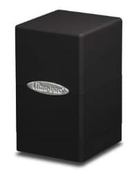 Satin Tower - Black - Ultra Pro Deck Boxes - Deck Boxes card