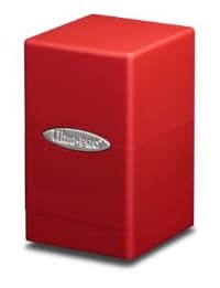 Satin Tower - Red - Ultra Pro Deck Boxes - Deck Boxes card