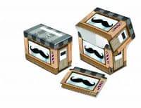 Side-Load Deck Box - Mustachio - Ultra Pro Deck Boxes - Deck Boxes card