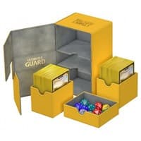 Twin Flip 'n' Tray Deck Case - Amber (Holds 160+) - Ultimate Guard Deck Boxes - Deck Boxes card