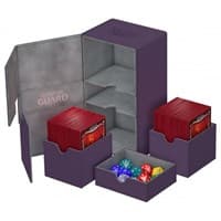 Twin Flip 'n' Tray Deck Case - Purple (Holds 200+) - Ultimate Guard Deck Boxes - Deck Boxes card