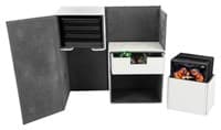 Twin Flip 'n' Tray Deck Case - White (Classic) (Holds 160+) - Ultimate Guard Deck Boxes - Deck Boxes card