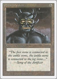 Obsianus Golem - Revised Edition - Magic: The Gathering card