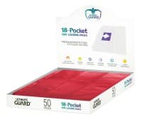Double-Sided Side-Loading 9-Pocket Pages - 11-Holes, Red (50-Pack) - Ultimate Guard Protective Pages - Protective Pages card