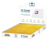 Double-Sided Side-Loading 9-Pocket Pages - 11-Holes, Yellow (50-Pack) - Ultimate Guard Protective Pages - Protective Pages card