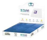 Double-Sided Side-Loading 9-Pocket Pages - 11-Holes, Blue (50-Pack) - Ultimate Guard Protective Pages - Protective Pages card