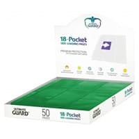 Double-Sided Side-Loading 9-Pocket Pages - 11-Holes, Green (50-Pack) - Ultimate Guard Protective Pages - Protective Pages card