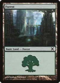 Forest (383) - 10th Edition - Magic: The Gathering card