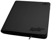 Binder - 12-Pocket QuadRow ZipFolio XenoSkin - Black - Ultimate Guard Storage Albums - Storage Albums card