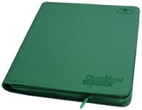 Binder - 12-Pocket QuadRow ZipFolio XenoSkin - Green - Ultimate Guard Storage Albums - Storage Albums card