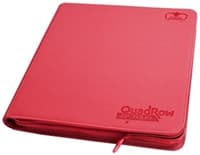 Binder - 12-Pocket QuadRow ZipFolio XenoSkin - Red - Ultimate Guard Storage Albums - Storage Albums card