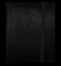 Binder - 4-Pocket Dragon Hide - Black - Legion Premium Supplies Storage Albums - Storage Albums card