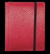 Binder - 4-Pocket Dragon Hide - Red - Legion Premium Supplies Storage Albums - Storage Albums card