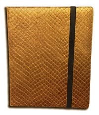 Binder - 9-Pocket Dragon Hide - Gold - Legion Premium Supplies Storage Albums - Storage Albums card