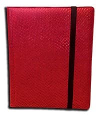 Binder - 9-Pocket Dragon Hide - Red - Legion Premium Supplies Storage Albums - Storage Albums card