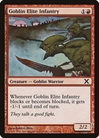 Goblin Elite Infantry - 10th Edition - Magic: The Gathering card