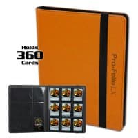 Pro-Folio 9-Pocket LX Album - Orange - BCW Storage Albums - Storage Albums card