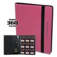 Pro-Folio 9-Pocket LX Album - Pink - BCW Storage Albums - Storage Albums card