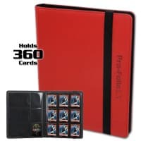 Pro-Folio 9-Pocket LX Album - Red - BCW Storage Albums - Storage Albums card