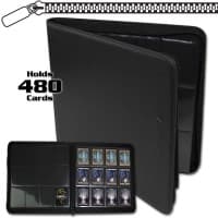 Z-Folio 12-Pocket LX Album - Black - BCW Storage Albums - Storage Albums card