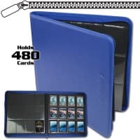 Z-Folio 12-Pocket LX Album - Blue - BCW Storage Albums - Storage Albums card