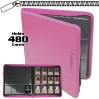 Z-Folio 12-Pocket LX Album - Pink - BCW Storage Albums - Storage Albums card