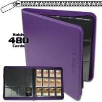 Z-Folio 12-Pocket LX Album - Purple - BCW Storage Albums - Storage Albums card