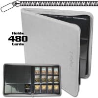 Z-Folio 12-Pocket LX Album - White - BCW Storage Albums - Storage Albums card