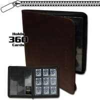Z-Folio 9-Pocket LT Album - Brown - BCW Storage Albums - Storage Albums card