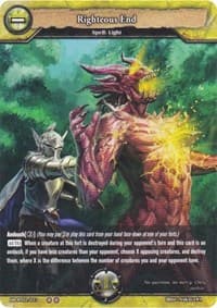 Righteous End - Oath of Blood - Dragoborne card