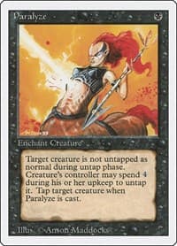 Paralyze - Revised Edition - Magic: The Gathering card